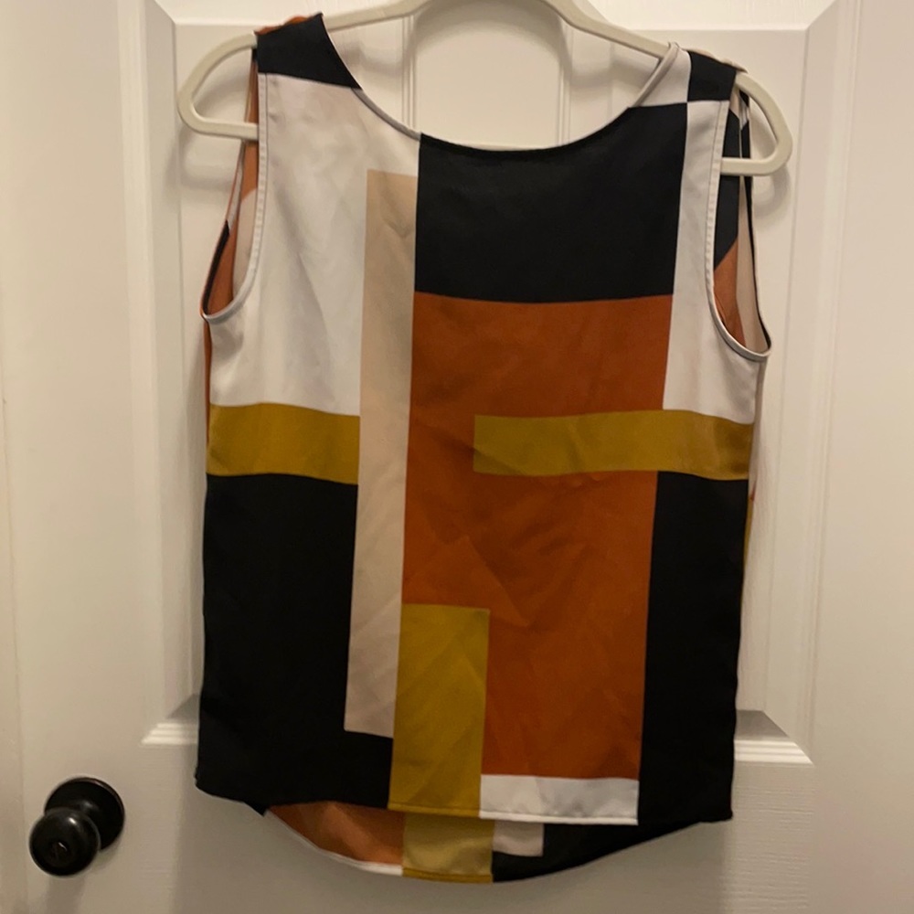 Sleeveless Block Sleeveless Shirt Extra Small